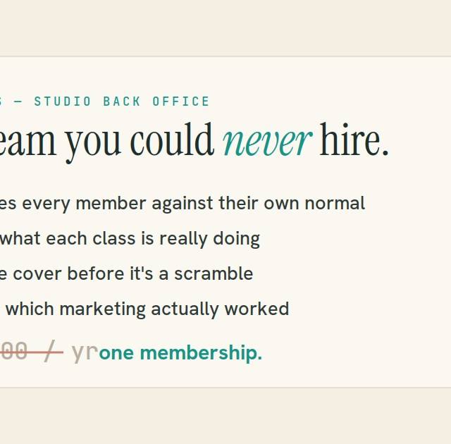 A job ad listing four back-office roles with the salary struck through and replaced by one membership