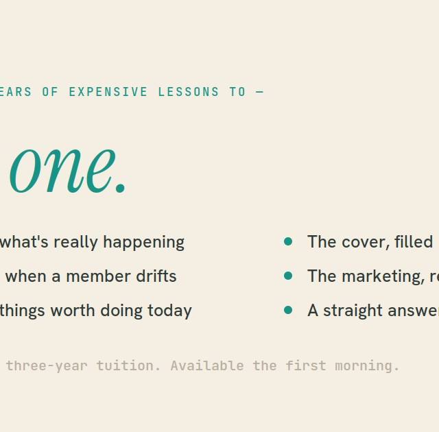 The words Day one beside a list of operational roles a first-time studio owner gets from the first morning